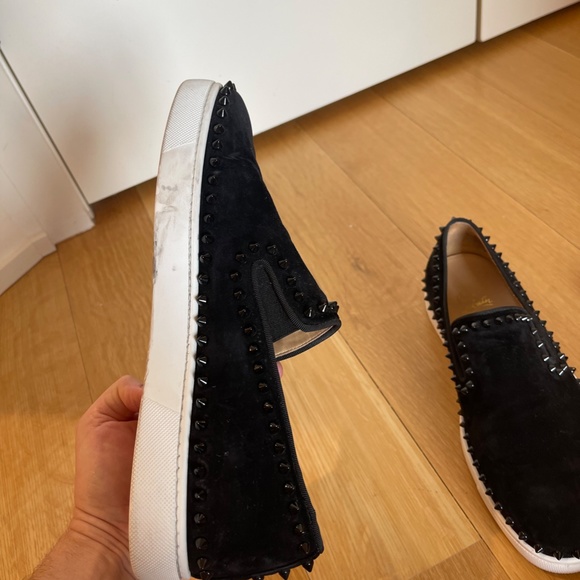 Christian Louboutin Roller Derby Suede Sneakers - Picture 5 of 10